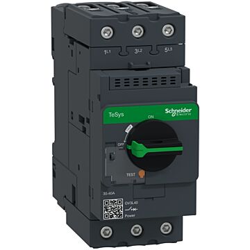 Disjuntor-motor magnético gv3l - 40a