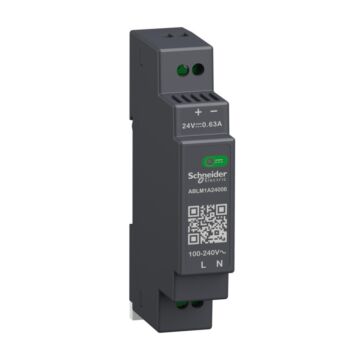 Fuente de alimentación regulada, 100-240v ac, 24v 0.6 a, monofásica, modular
