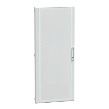 Puerta transparente, prismaset g, ip40, 600mm (an.) x 1.380mm (alt.), 27 módulos, blanca, ral 9003