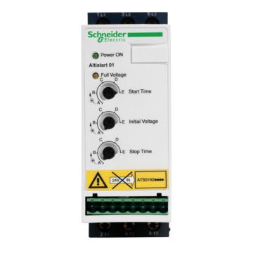 Altistart 01 - arrancador suave para motores asíncronos – ats01 - 9a - 380..415 v - 4 kw