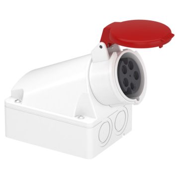 Pratika industrial socket - 16 a - 3p + n + e - 380...415 v ac - ip44
