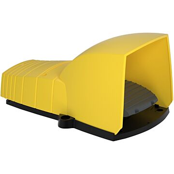 Preventa xpe - interruptor de pedal único xpe-y – con tapa – plástico - amarillo - 1nc+1no