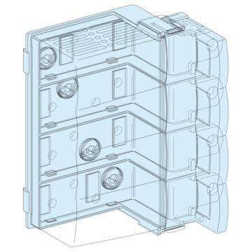 Bloque de conexión, linergy bw, para nsx/cvs/ins/inv 250a, 4p