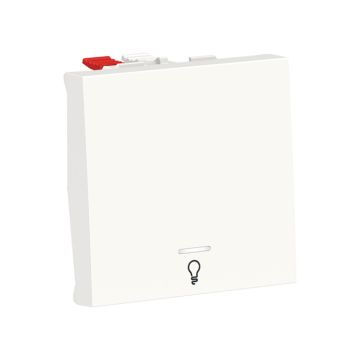 New unica pulsador 2 mod luz led localiz polar