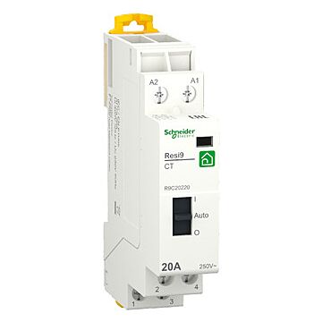 Contactor, resi9 ct man, 2 na, 20 a, 230 v
