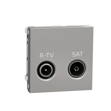 Toma r-tv/sat final aluminio