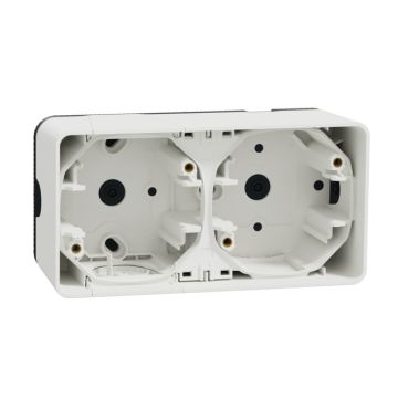 Mureva styl caja doble superficie horizontal blanco