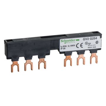 Linergy ft - juego de barras tripolares - 63 a - 2 derivaciones - paso de 54 mm