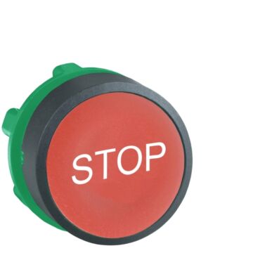 Cabeza pulsador rasante rojostop