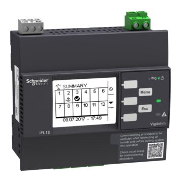 Localización de fallas de 12 canales con modbus - 100-440 vca/cc