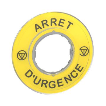 Etiqueta arret d urgence 3d