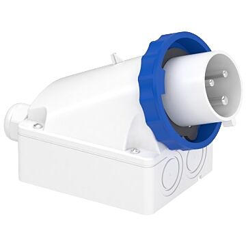 Pratika industrial plug - 32 a - 2p + e - 200...250 v ac - ip67