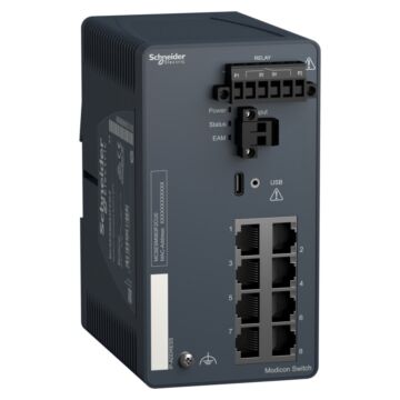Modicon managed switch - 8 puertos para cobre