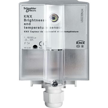 Knx - sensor de luminosidad y temperatura