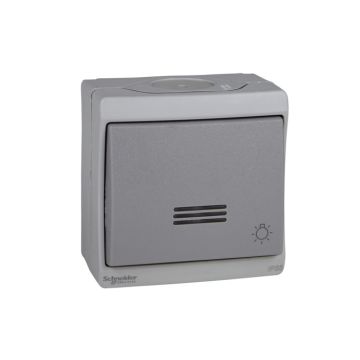 Pulsador simbolo luz c/visor