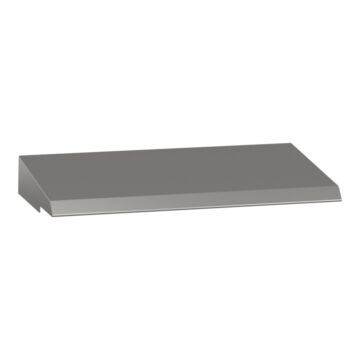 Stainless canopy 304l, scotch brite® finish. for wm enclosure w400xd200mm