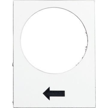 Leyenda - 30 x 40 mm - blanco  - subir o derecha, lento