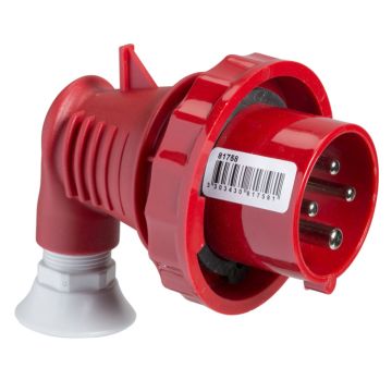 Pratika wander plug - angled - 16 a - 3p + n + e - 380...415 v ac - ip67