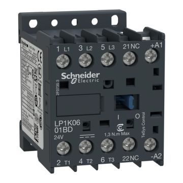 Contactor tesys k - 3p(3 na) - ac-3 - <= 440 v 9 a - 24 v bobina cc