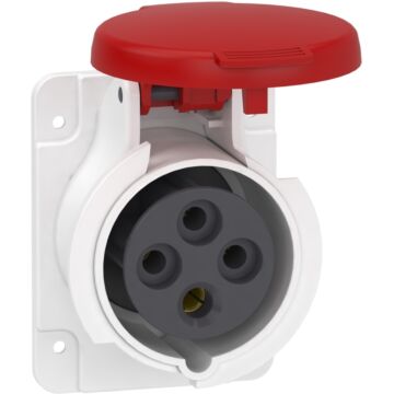 Pratika socket - screw - straight - 16a - 3p + e - 380...415 v ac - panel