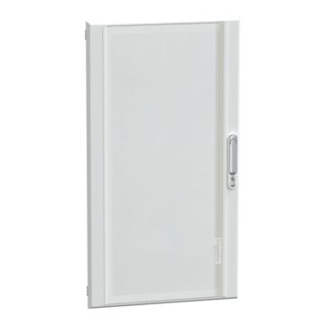 Puerta transparente, prismaset g, ip40, 600mm (an.) x 1.080mm (alt.), 21 módulos, blanca, ral 9003