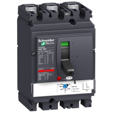Interruptor control magnético nsx100f ma100 3p 3r