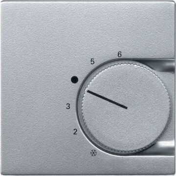 Tapa termostato ambiente conmutador elegance aluminio
