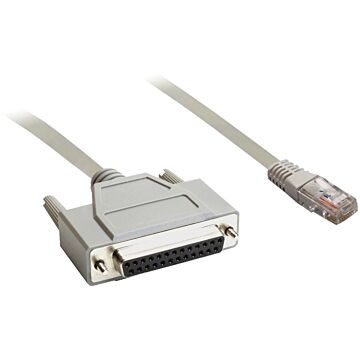 Cable adaptador de rj45 a sub-d 25