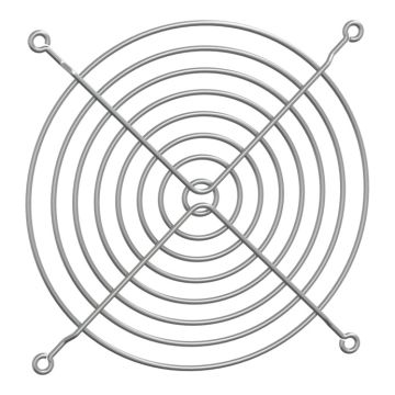 Rejilla protectora trasera metálica, diámetro 114mm