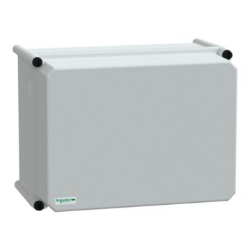 Pls box, polyester rear, opaque pc cover ip65 27x36x23cm ((*))