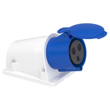 Toma de pared pk patrika fast 32 a ip44 220 v 2p+t 50-60 hz