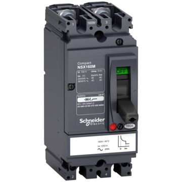 Interruptor automático nsx160n tm160d 2p 2r ca/cc