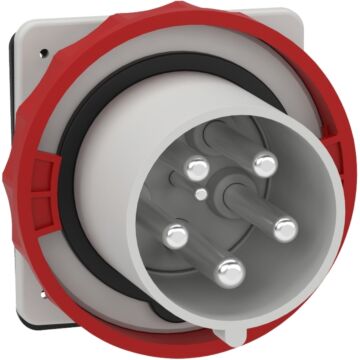 Pratika plug - straight - 125a - 3p + n + e - 380...415 v ac - ip67 - panel