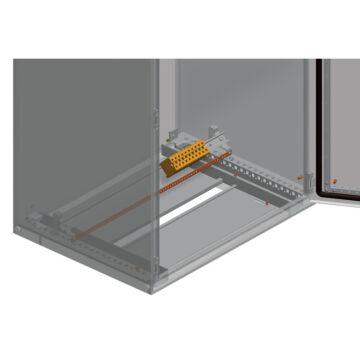 Combined support brackets spacial sf/sm to install earthing strip and din rail.