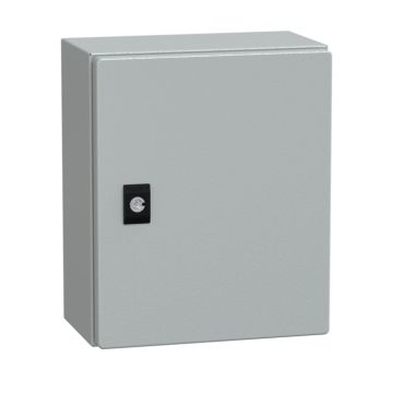 Spacial crn con puerta ciega sin placa de montaje alt300xanch250xprof150; ip66; ik10; ral7035