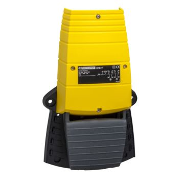 Interruptor de pedal único xpe-y - sin tapa - plástico - amarillo - 1nc+1no