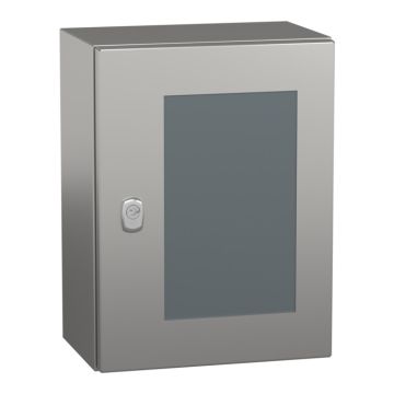 Spacial s3x stainless 304l, scotch brite® finish, h400xw300xd200 mm.