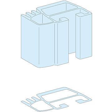 Perfil vertical para juego de barras linergy lgye, calibre 1000a