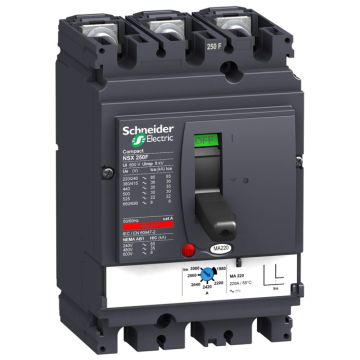 Interruptor control magnético nsx250f ma220 3p 3r