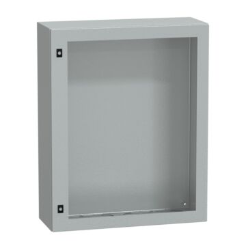 Spacial crn puerta transparente sin placa de montaje h1000xw800xd300 ip66 ik08 ral7035..