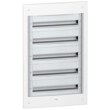Cofre metálico pragma24 empotrar 5 filas con 120 módulos sin puerta