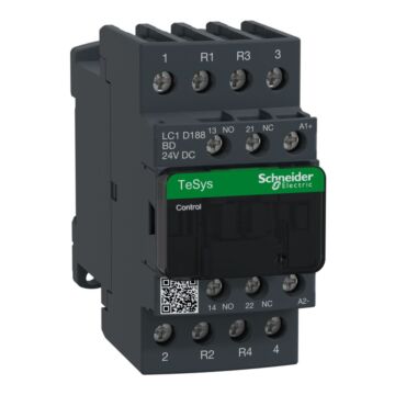 Contactor tesys d - 4p(2 na + 2 nf) - ac-1 - <= 440 v 32 a - 24 v cc bobina