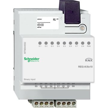 Knx - entrada binaria carril din 8 entradas 10 v