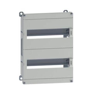 Chasis modular tipo dlm  para armario spacial, 24 módulos, h400xw300mm.