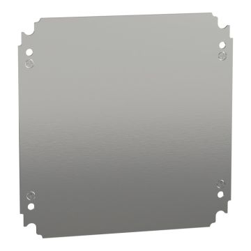 Placa de montaje ciega h300xw300mm de acero galvanizado