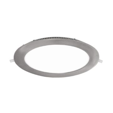 Downlight redondo de empotrar led 18w 3000k 1540lm aluminio níquel satinado