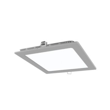 Downlight cuadrado de empotrar led 18w 4000k 1620lm aluminio níquel satinado