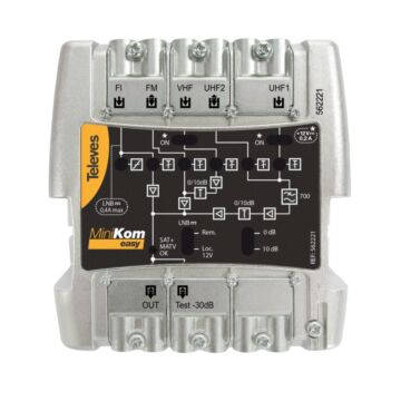 Amplificador minikom 5e/1s easyf fm-v-u-u-fi
