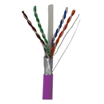 Cable de datos dk6000a f/utp cat 6a dca cu 23awg lsfh ø 7,3mm violeta