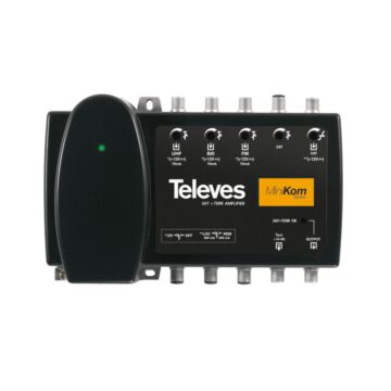 Central amplificador minikom matv+fi 4e/1s f fm-biii-u-fi